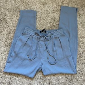 Cute Blue Zara Chiffon Side Split Pants
